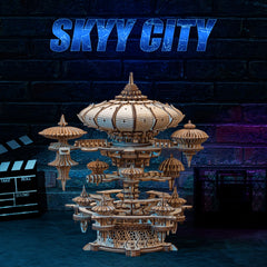 RUIFAM SkyCity assembled dimensions fit neatly on a shelf