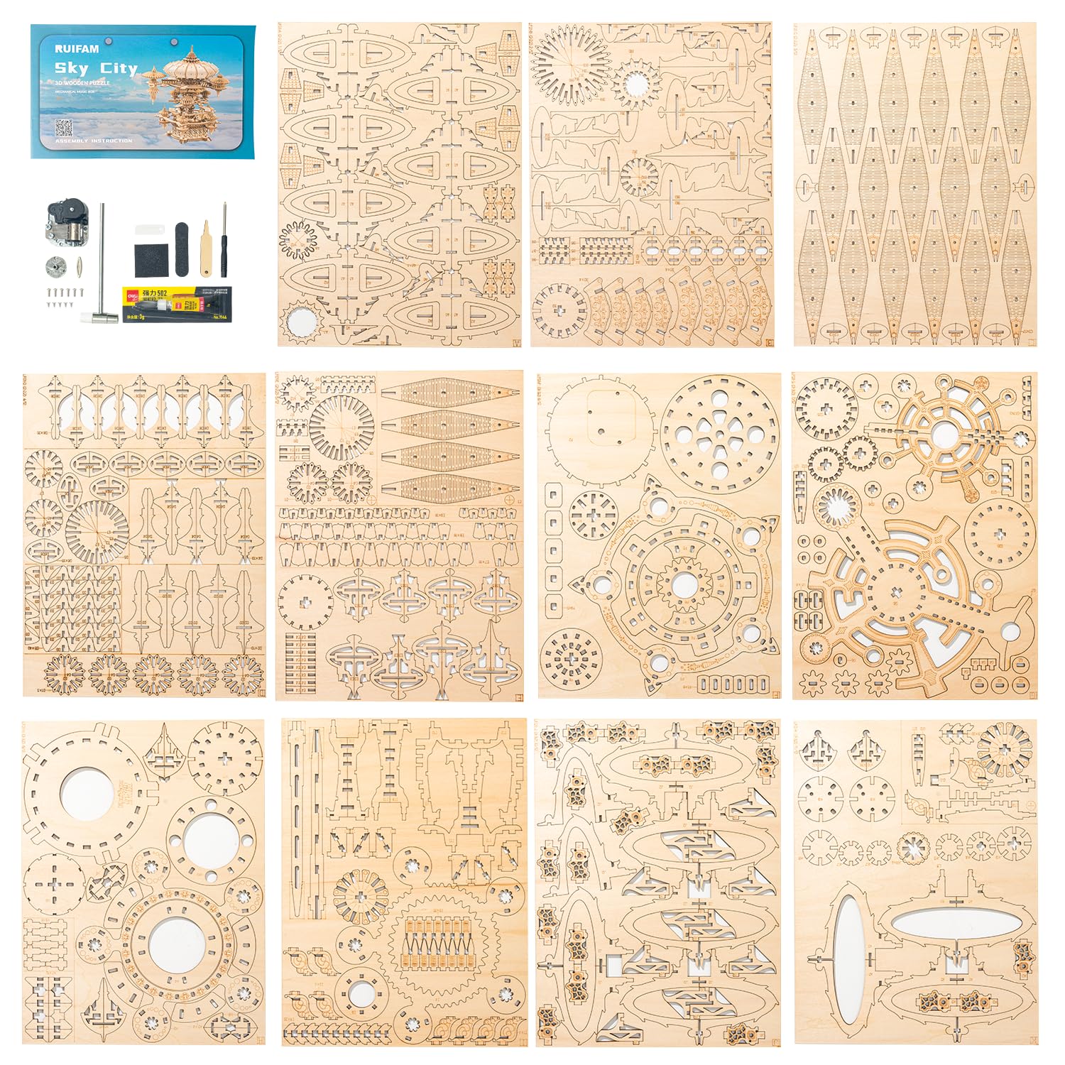 RUIFAM SkyCity mortise-tenon joints enable glue-free assembly