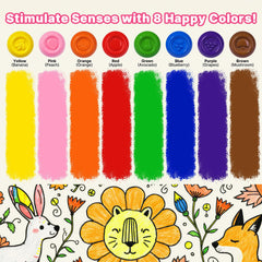 RuiHawk Egg Crayons are washable and non-toxic for easy cleanup.