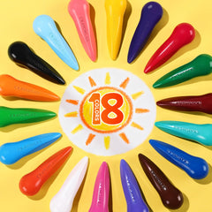 RuiHawk non-toxic crayons keep little hands safe during coloring adventures.