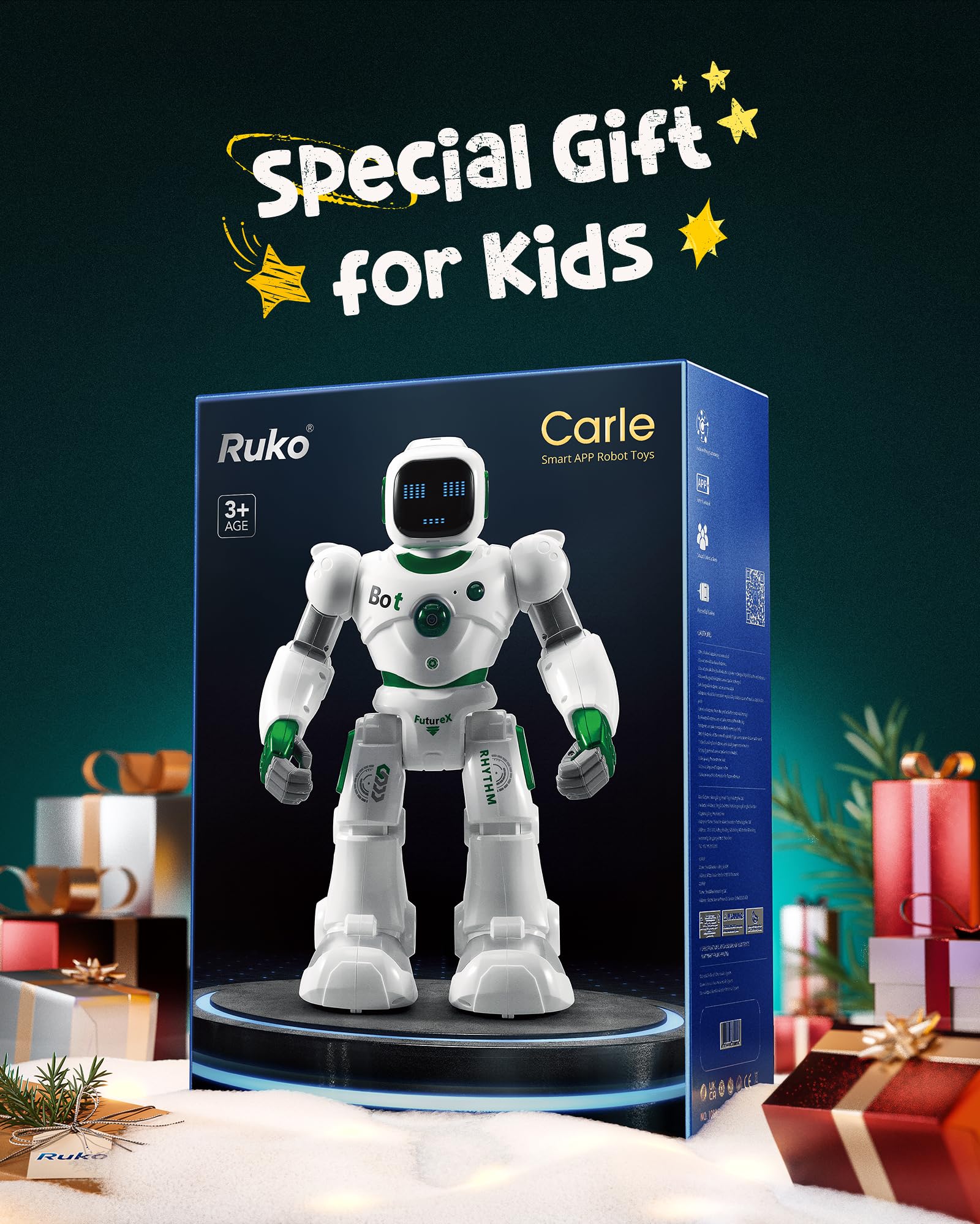 Ruko 1088 remote-control dances with kids during interactive play