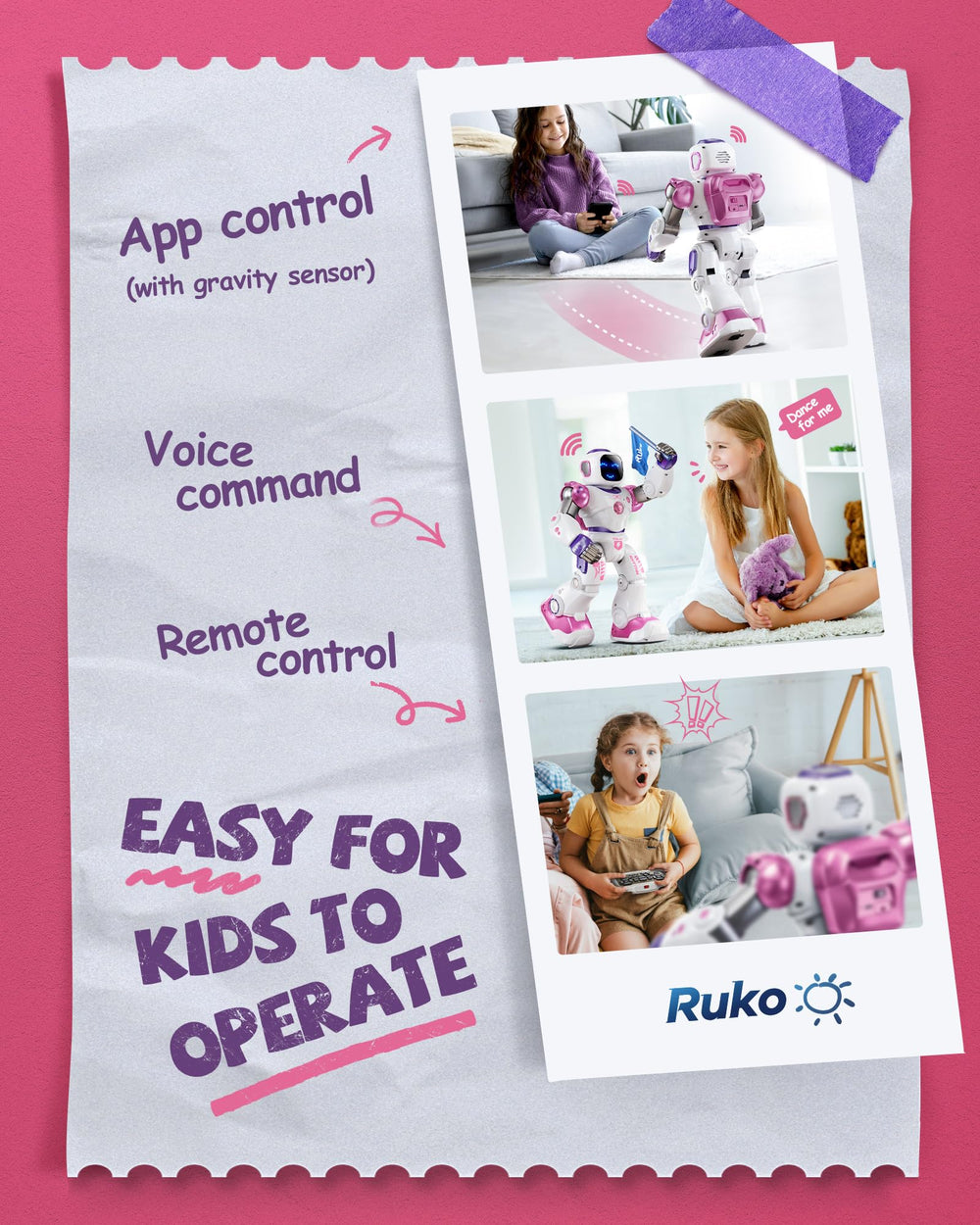 Ruko 1088 ABS material close-up emphasizes safe, skin-friendly construction.