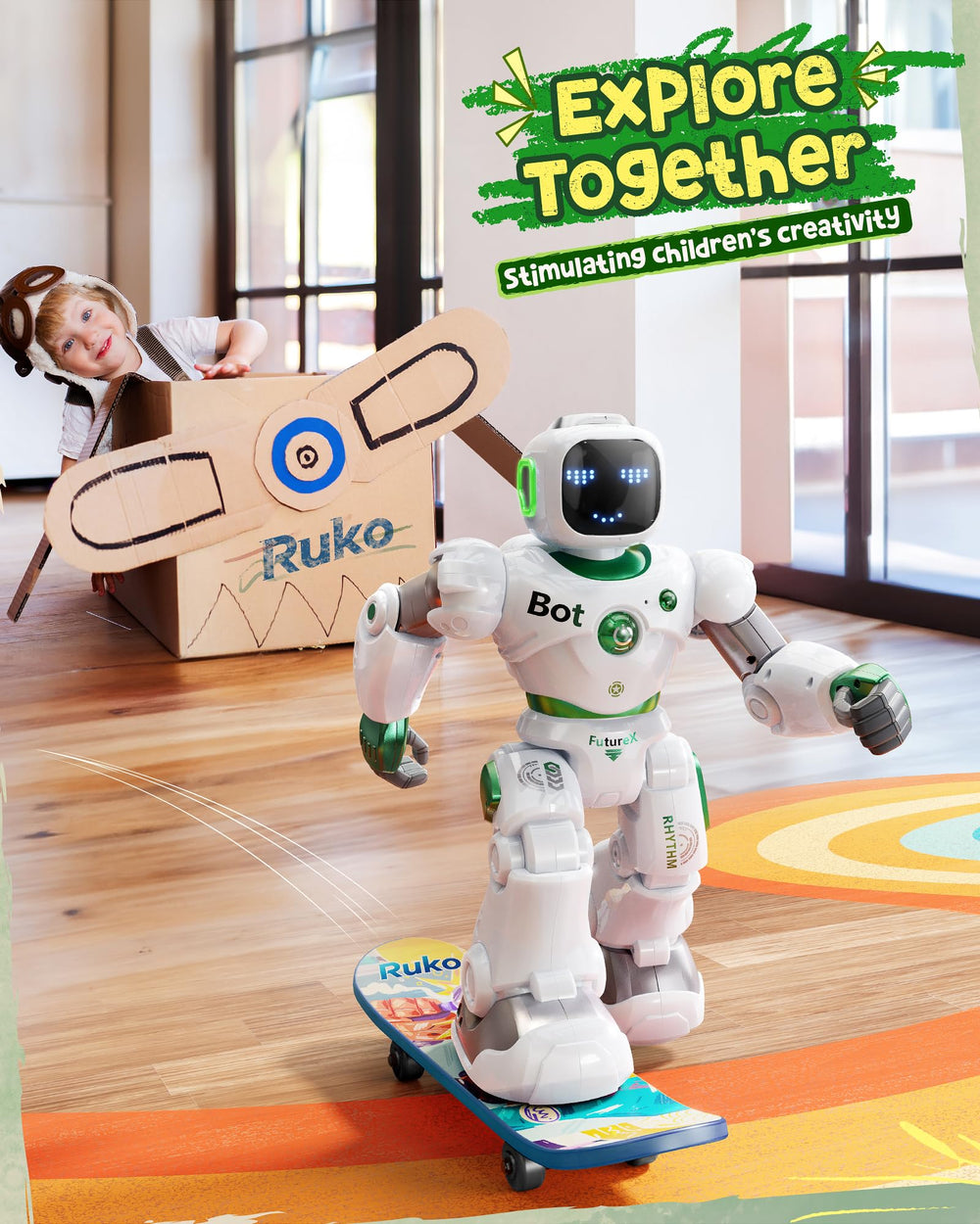 Ruko 1088 safety design with ABS for kid-friendly play