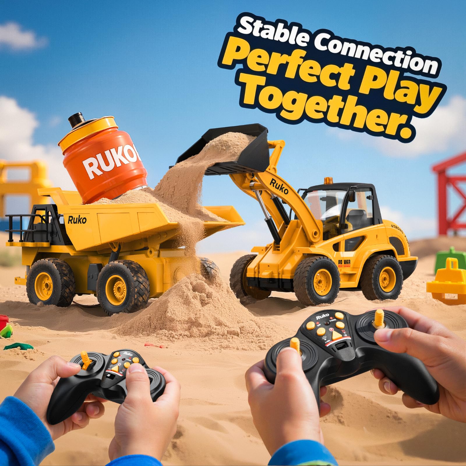 Ruko 1560 durable sandbox design for indoor or outdoor use.