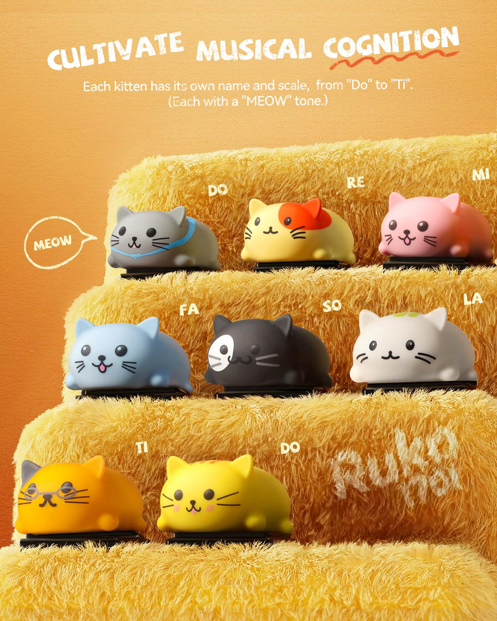 Ruko 1701 kitten ensemble supports chord exploration during play