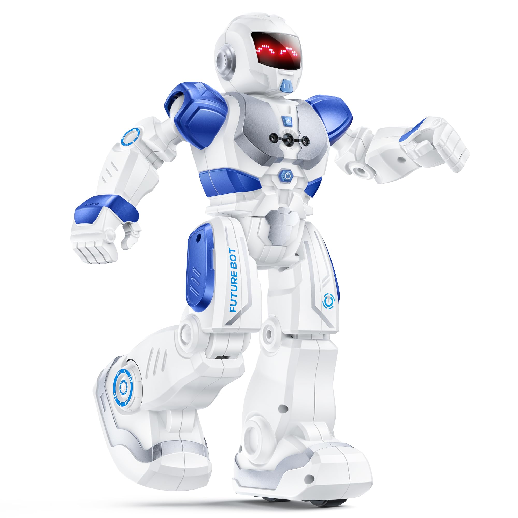 Ruko 6088 programmable robot guiding kids through creative play.