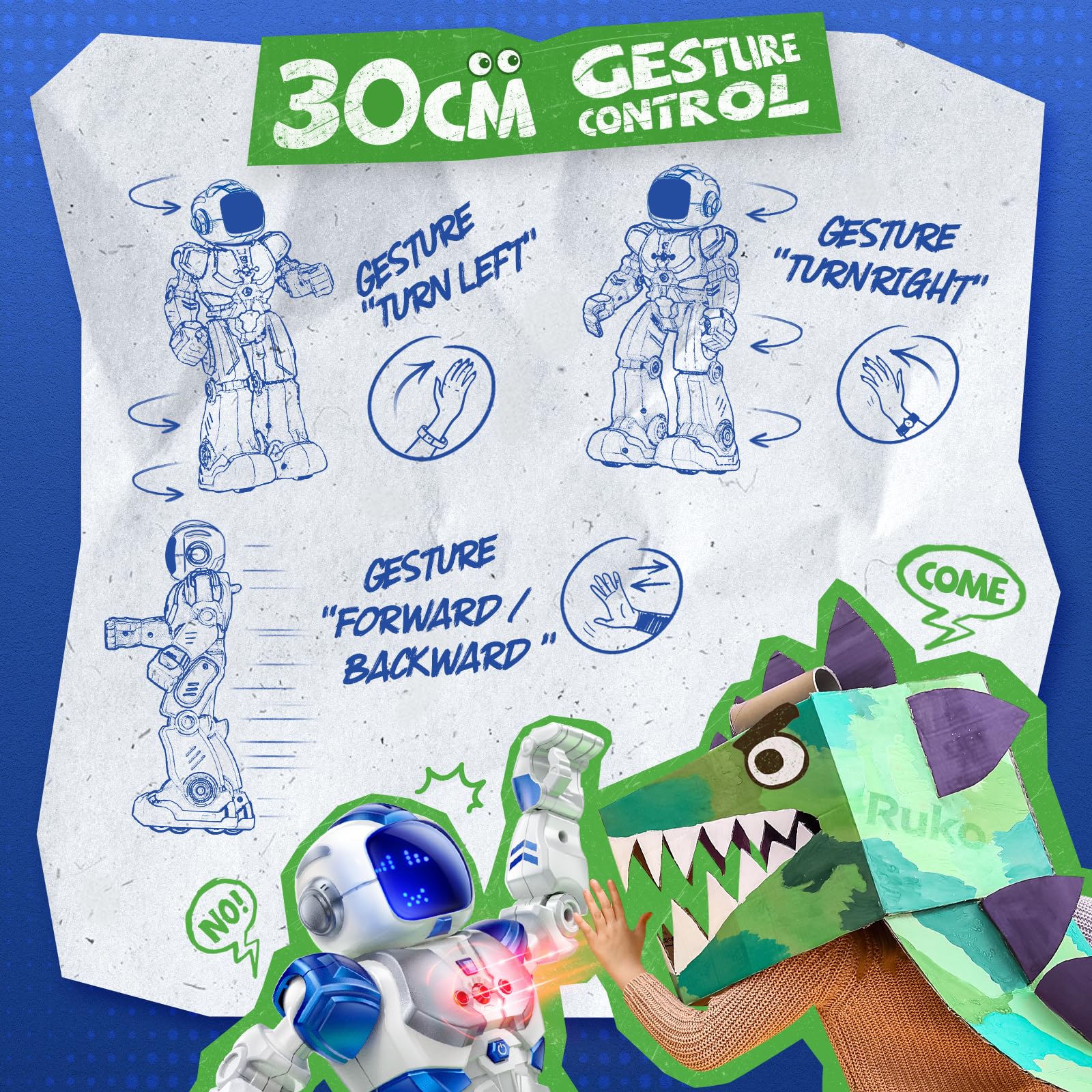 Ruko 6088 gesture sensing highlight for intuitive play and exploration