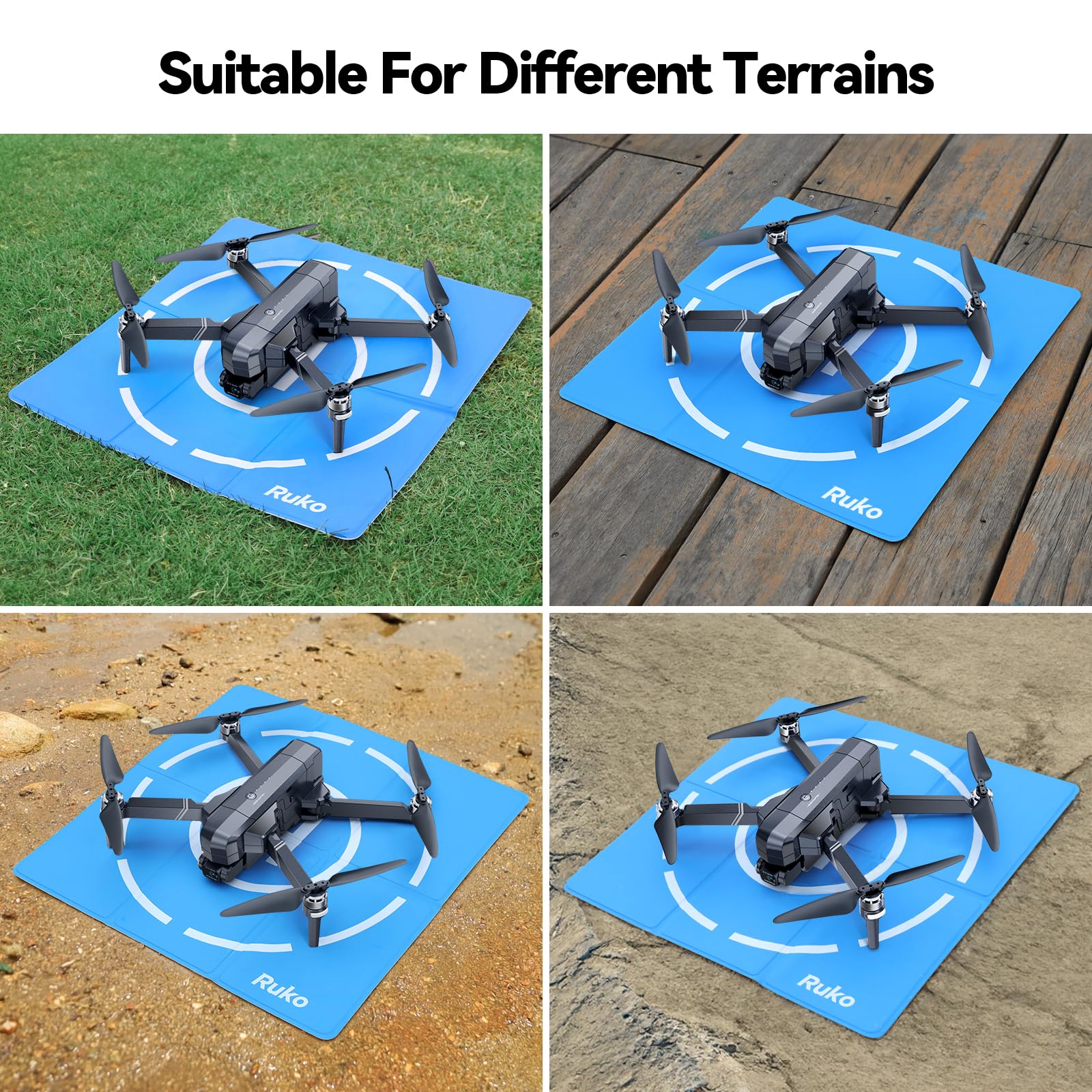 Ruko H002 double-sided color design boosts visibility during outdoor landings.