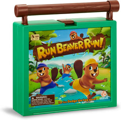 Four beaver pieces ready for fast, family-friendly races toward the dam.
