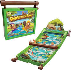 Run Beaver Run gameboard folded into a compact travel case.