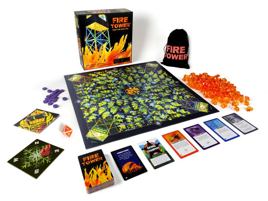 Runaway Parade Games Fire Tower deluxe wind die enhances wind-driven strategy.