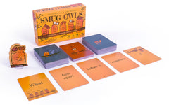 Runaway Parade Smug Owls card game deck shows riddles ready to spark storytelling.