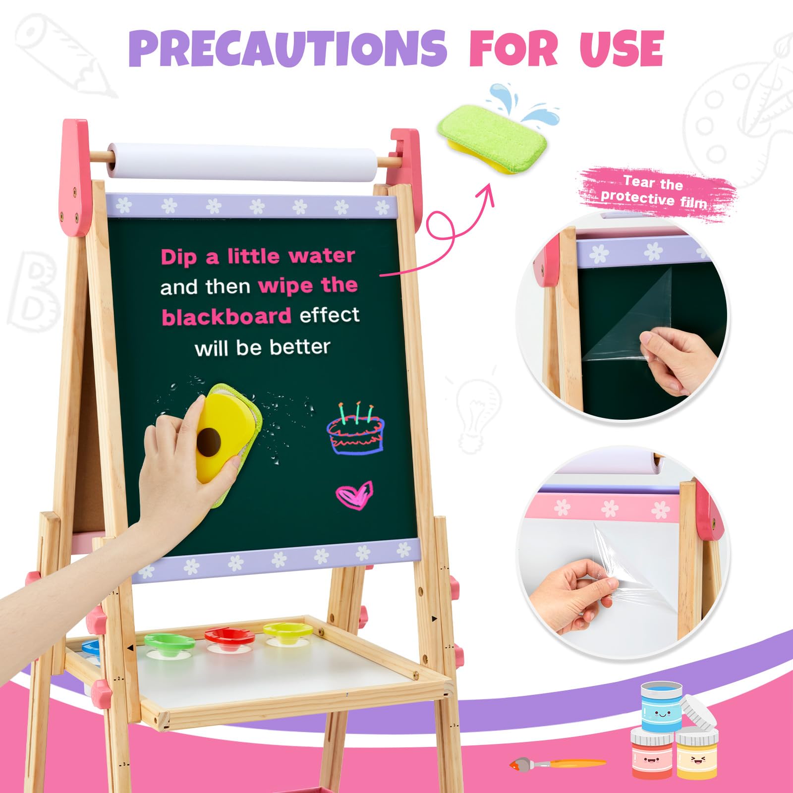 Rundad easy assembly and quick setup for mess-free crafts