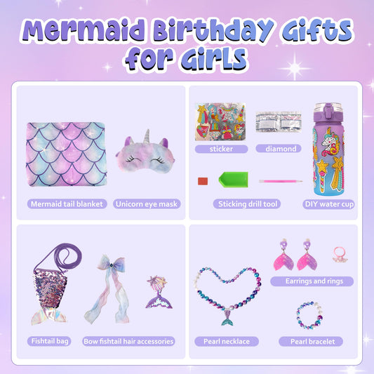 Runeaoys Mermaid Jewelry Set adds sparkly accessories for pretend-play outfits