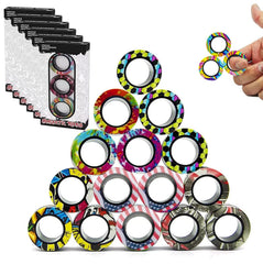 RURING 18Pcs Magnetic Rings Spinner Set for engaging focus and play.