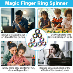 RURING Smooth round-edge magnetic ring design protects fingers during use.