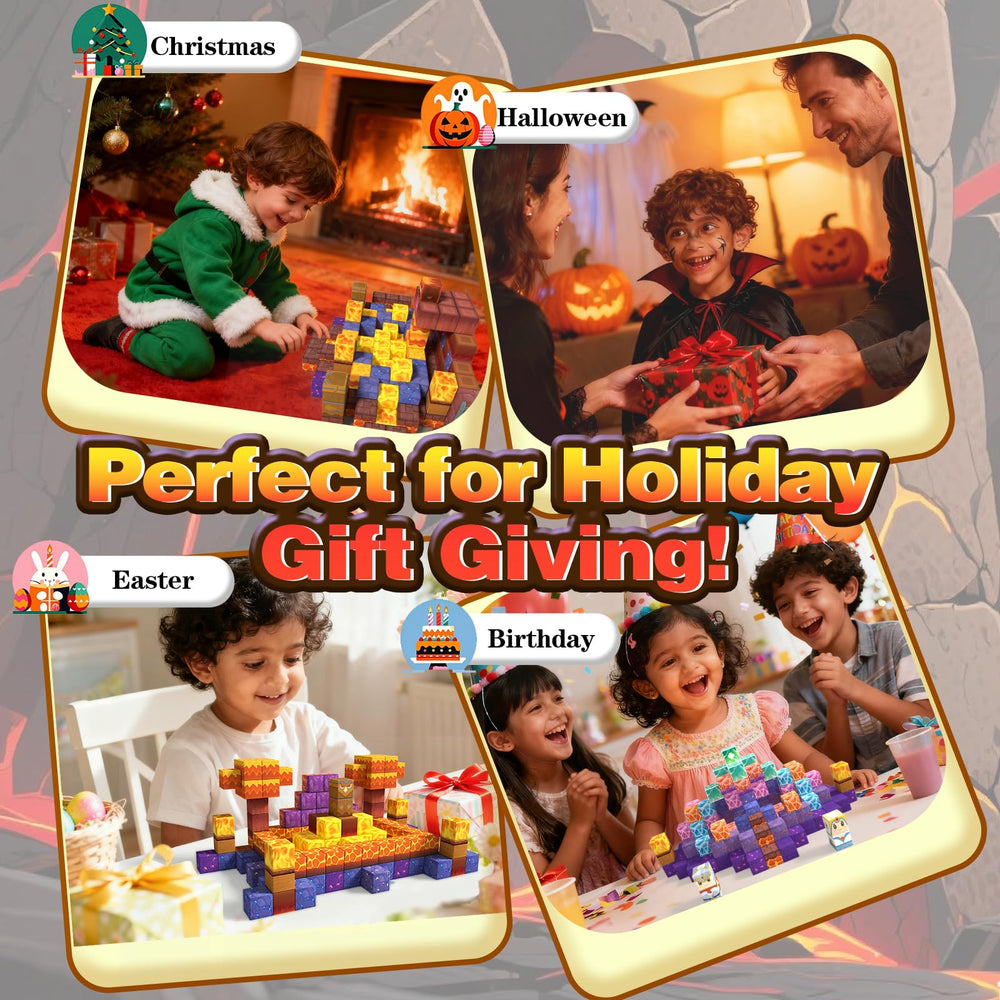 Rurvale brave heroes featured with magnetic blocks for imaginative adventures.