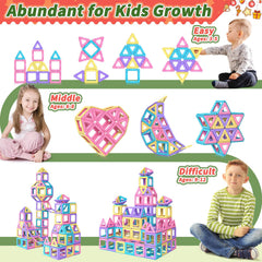 Rurvale travel-friendly magnetic tiles set for in-car learning.