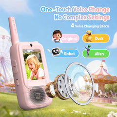Rush Deer kids video walkie talkies camera display shows built-in HD recording