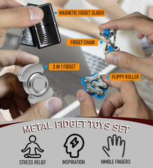 Rutanshenn tactile chain toy with finger-wrapping motion for tactile relief.