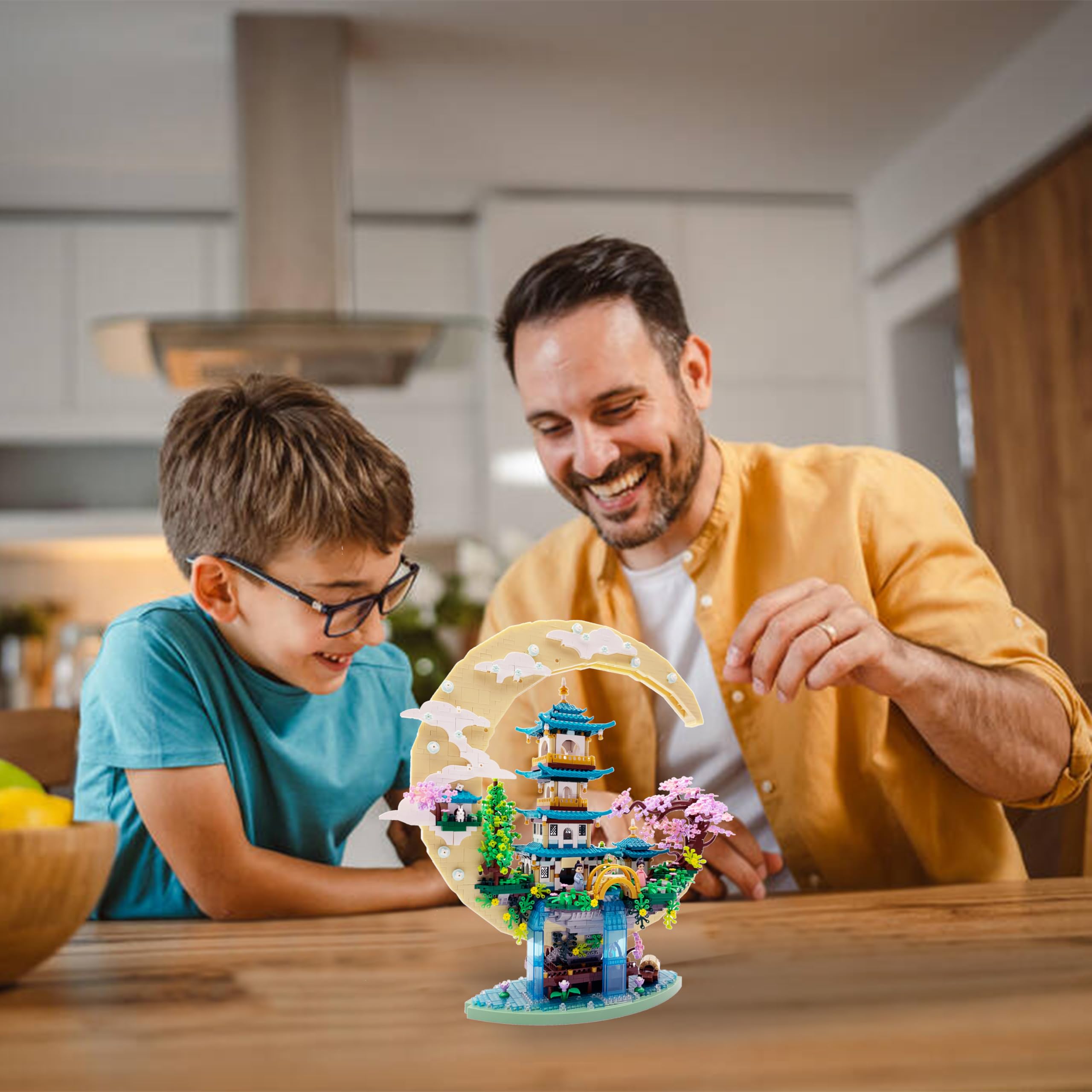 RUUQRUU adult architecture set with color instruction for easy assembly