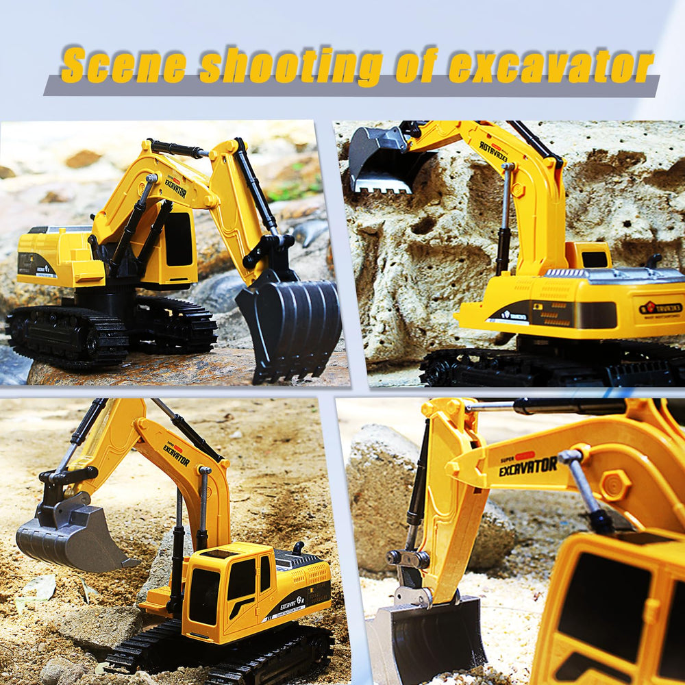 Ruutcasy remote-control excavator tracks provide stable grip across surfaces