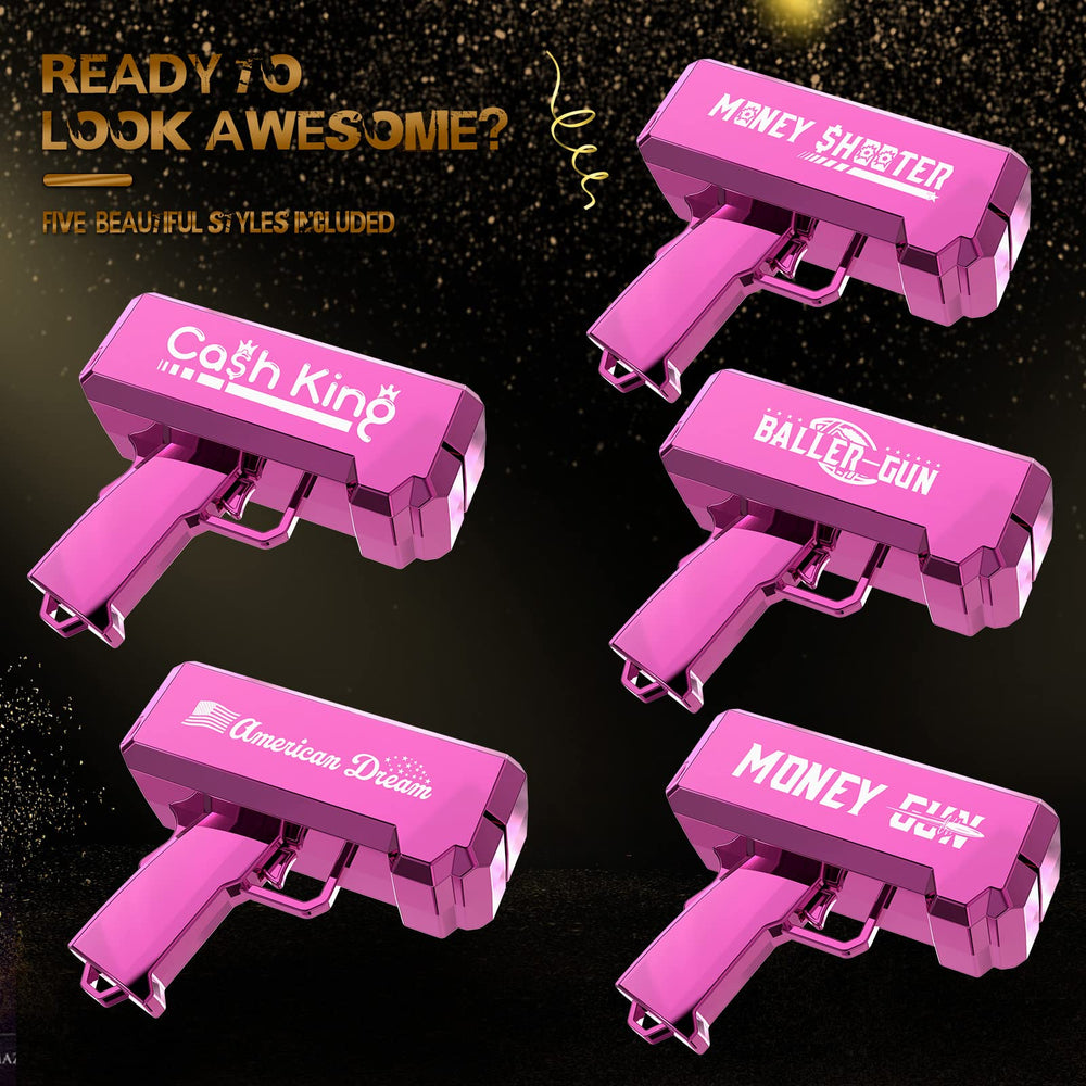 RUVINCE Money Gun load toy paper, convenient start for realistic effects