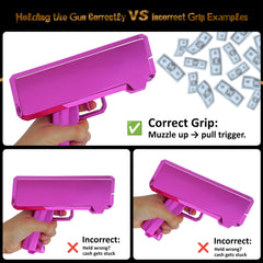 RUVINCE Money Gun used in party scene, cinematic prop effect