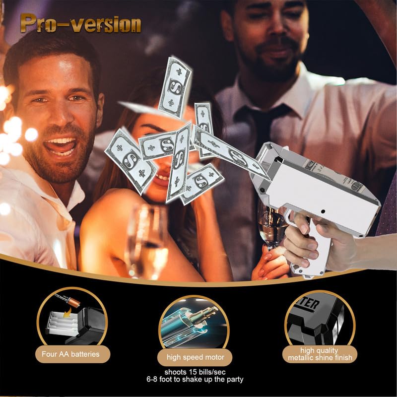RUVINCE Money Gun shooter loading papers for fast reloads