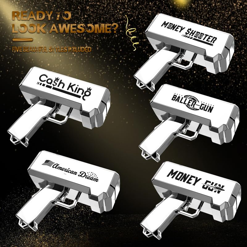 RUVINCE Money Gun shooter with top cover open for quick setup