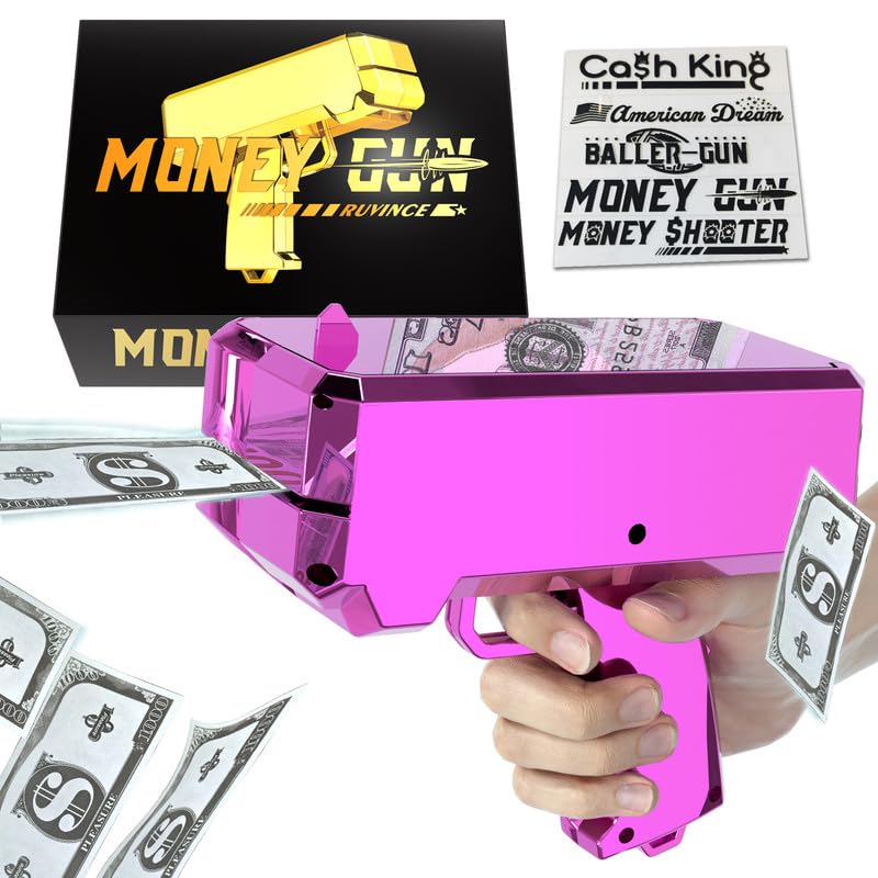 RUVINCE Money Gun top cover open, quick reload setup for seamless action scenes