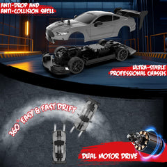 Ruxrcni RC drift car compact shell combines durability with grip