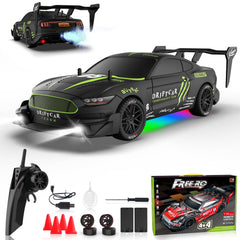 Ruxrcni remote drift car front view showcases bold styling for fast performance