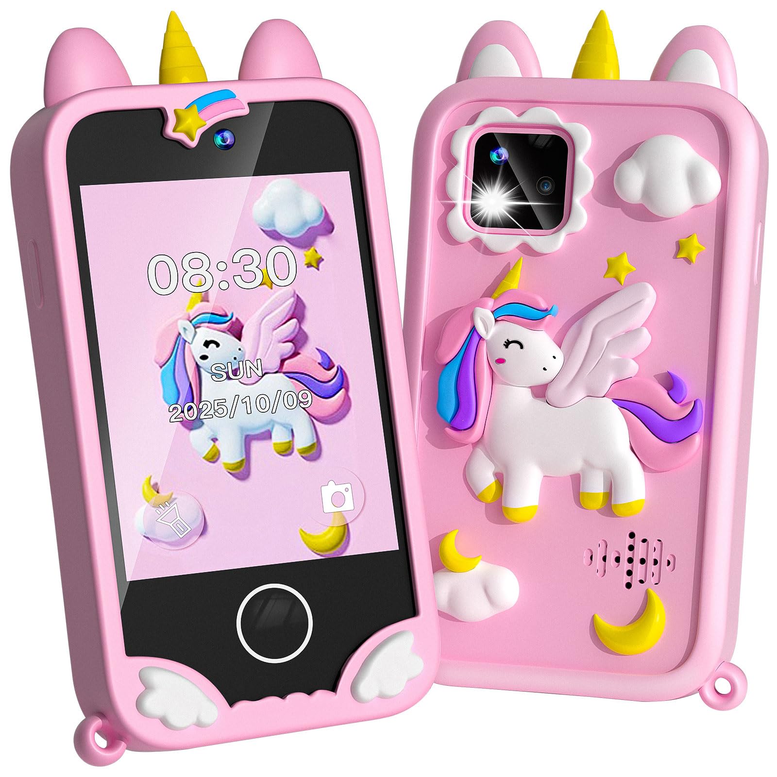 Rvwsx Kids Phone with a 2.8-inch touchscreen for easy learning on the go