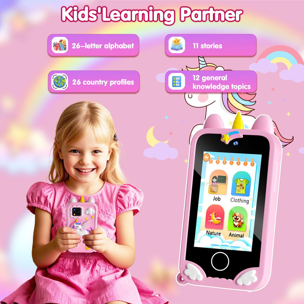 Rvwsx Kids Phone built in MP3 player for kid friendly tunes