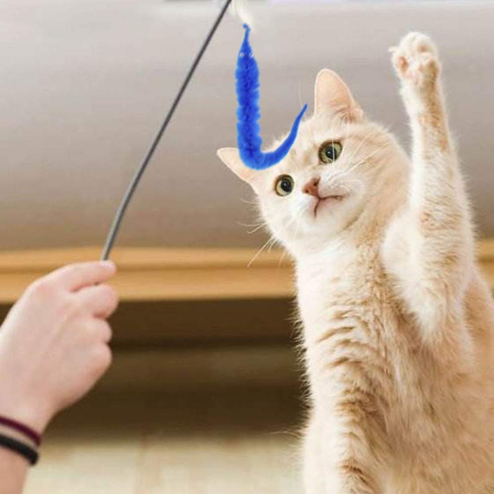 RWHXRWY worms as cat toys and kid-friendly gifts.