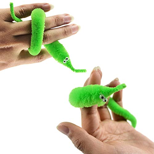 RWHXRWY colorful worms close-up showcasing ten vibrant colors for parties.