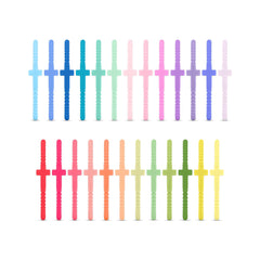 Ryan & Rose Jesus cross silicone bracelet with Funfetti design for daily reminders and conversation starters
