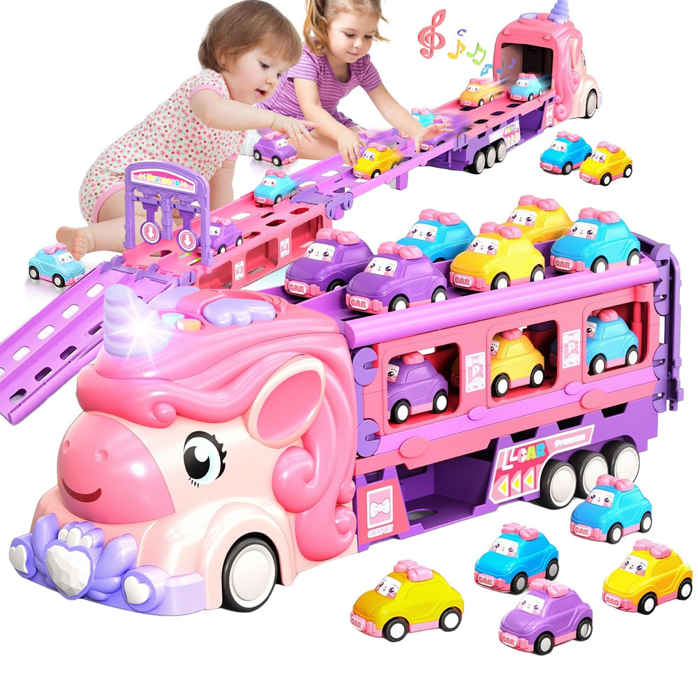 Rymtox truck transforms into race track for imaginative play and shared fun.