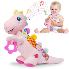 Ryotagift Baby Dino with musical head promotes gentle melodies during tummy time