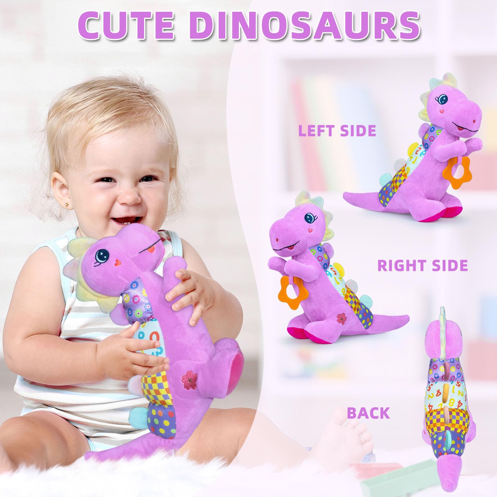 Ryotagift plush dino uses soft fabric and safe materials.