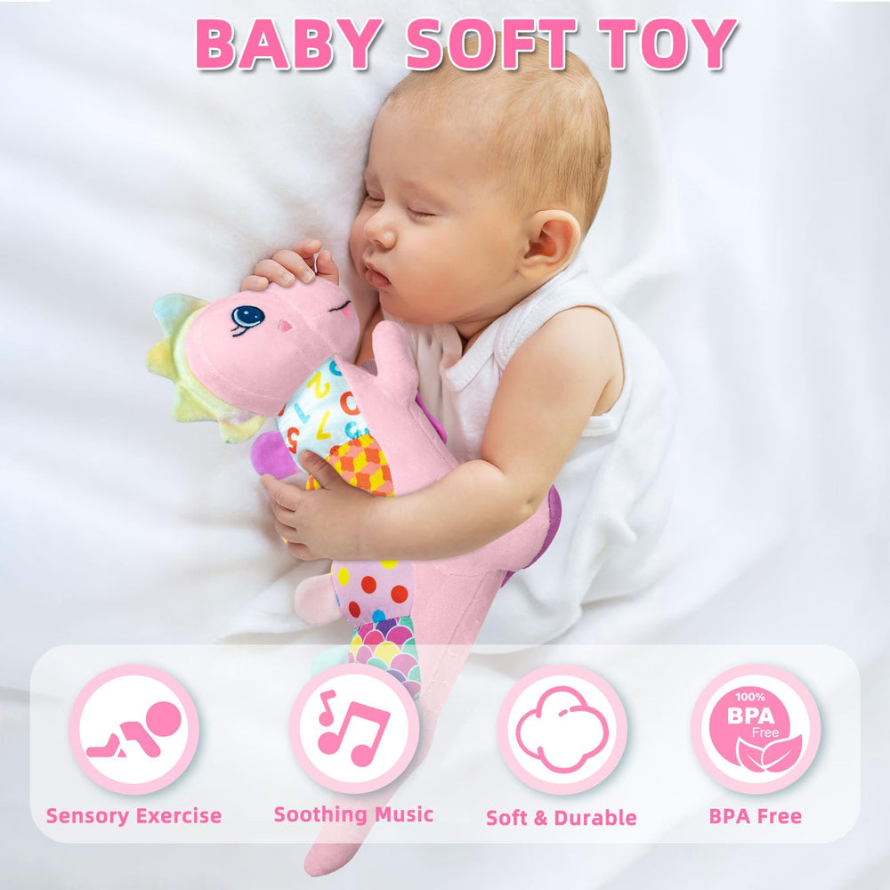 Ryotagift Baby Dino chest teether offers gentle teething relief