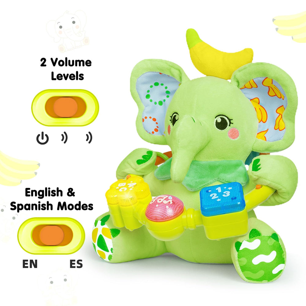 Ryotagift plush elephant toy washable surface for easy cleaning.