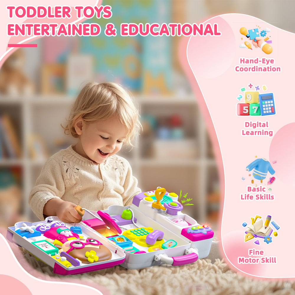 Ryotagift Busy Board: bilingual numbers in English and Spanish