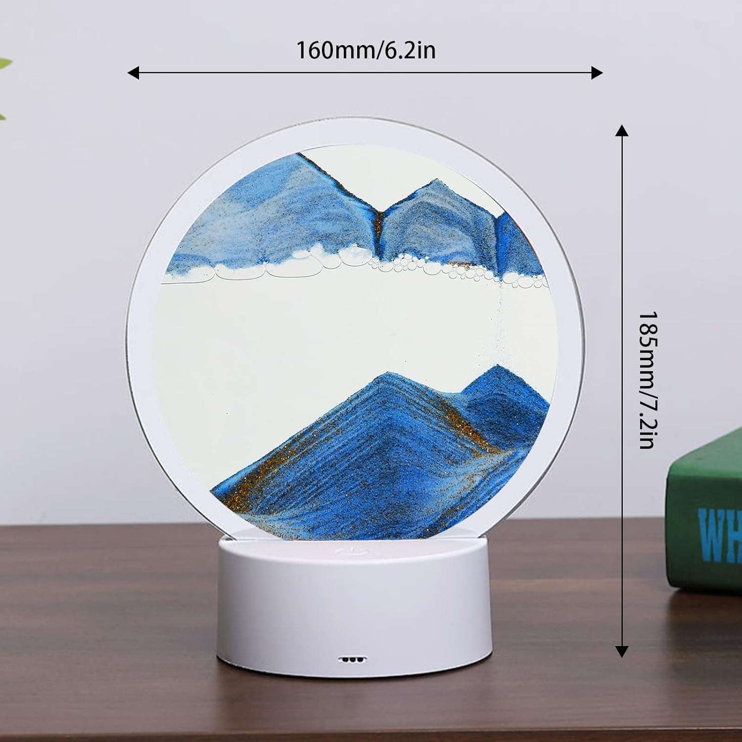 rysnwsu Moving Sand Art desk decor enhances home or office ambiance