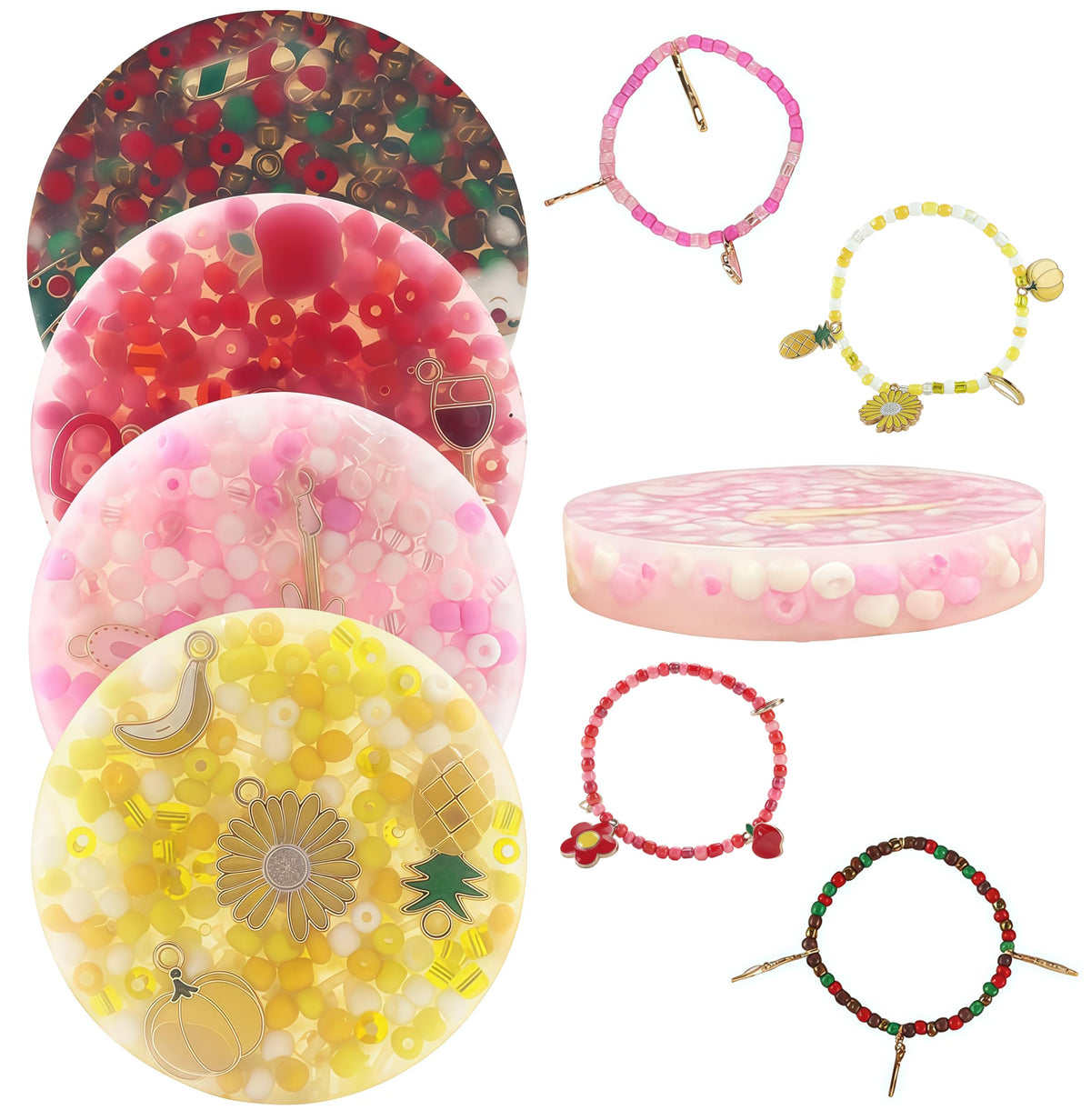 Rytopt 4pcs picking fidget toy fruit style—soft silicone for tactile relief and portability.