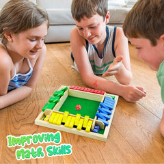 Rytopt Shut The Box game setup and dice ready for quick home or on-the-go play.
