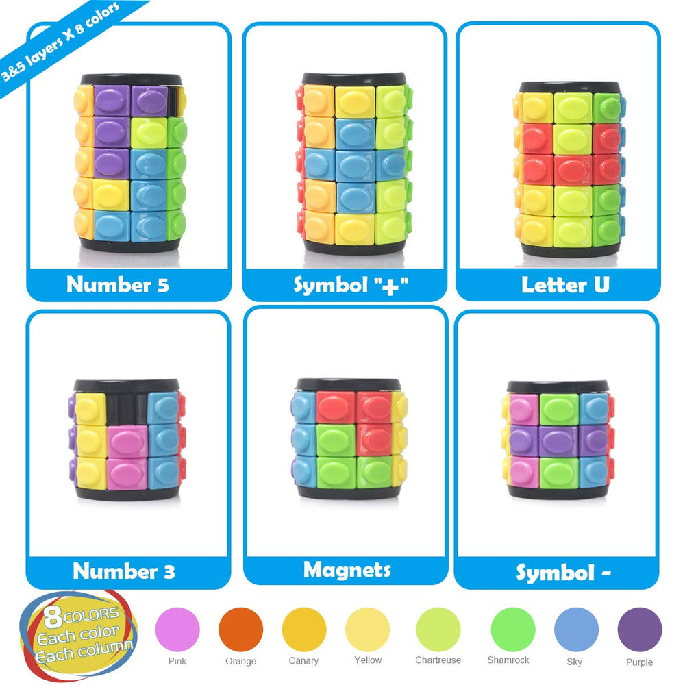 R.Y.TOYS 3D layered cube puzzle, tactile rotation and sliding for focus