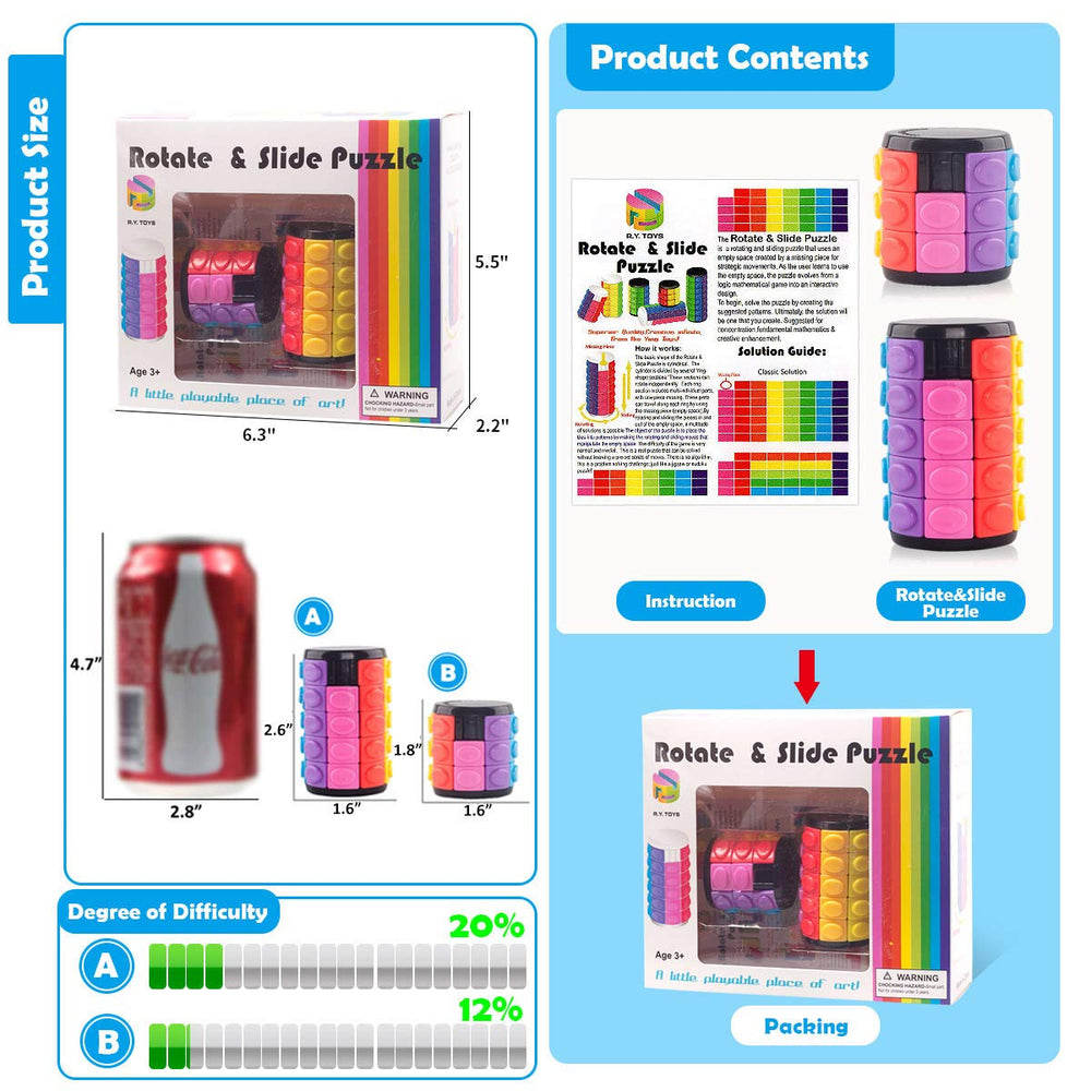 R.Y.TOYS versatile fidget gift, fun for all ages during travel