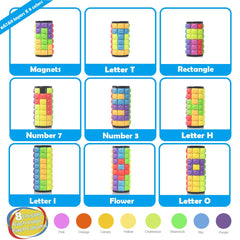 R.Y.TOYS rotate-and-slide cube with 7 layers delivers smooth movement for concentration.